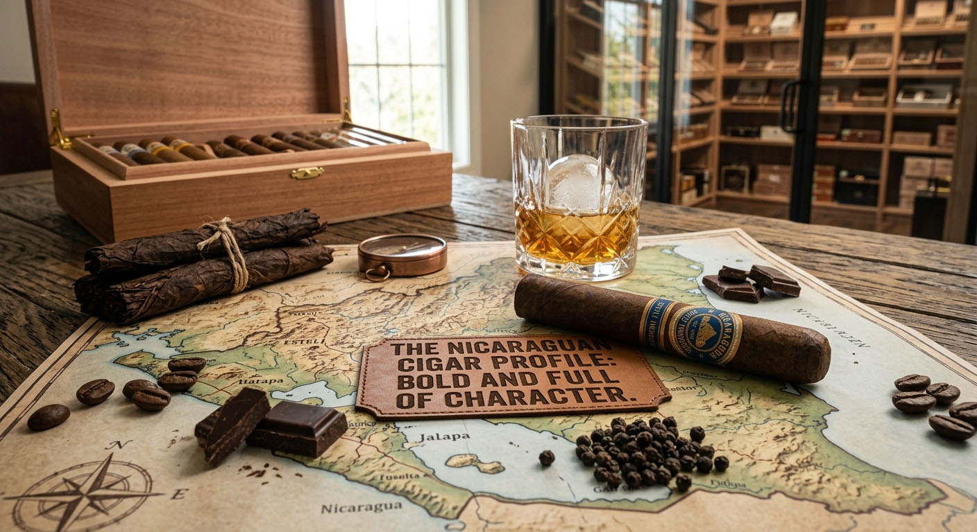 Bold Nicaraguan cigars showing their rich, full-bodied flavor