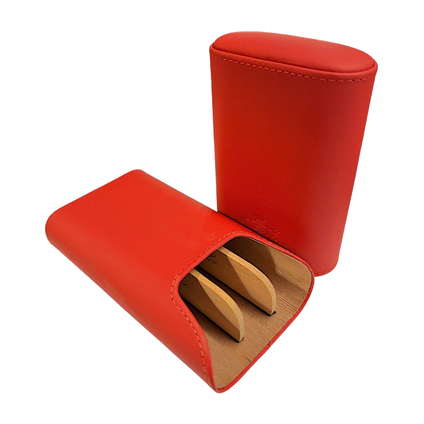 Brizard & Co. Gordo Cigar Case- Racing Red Leather