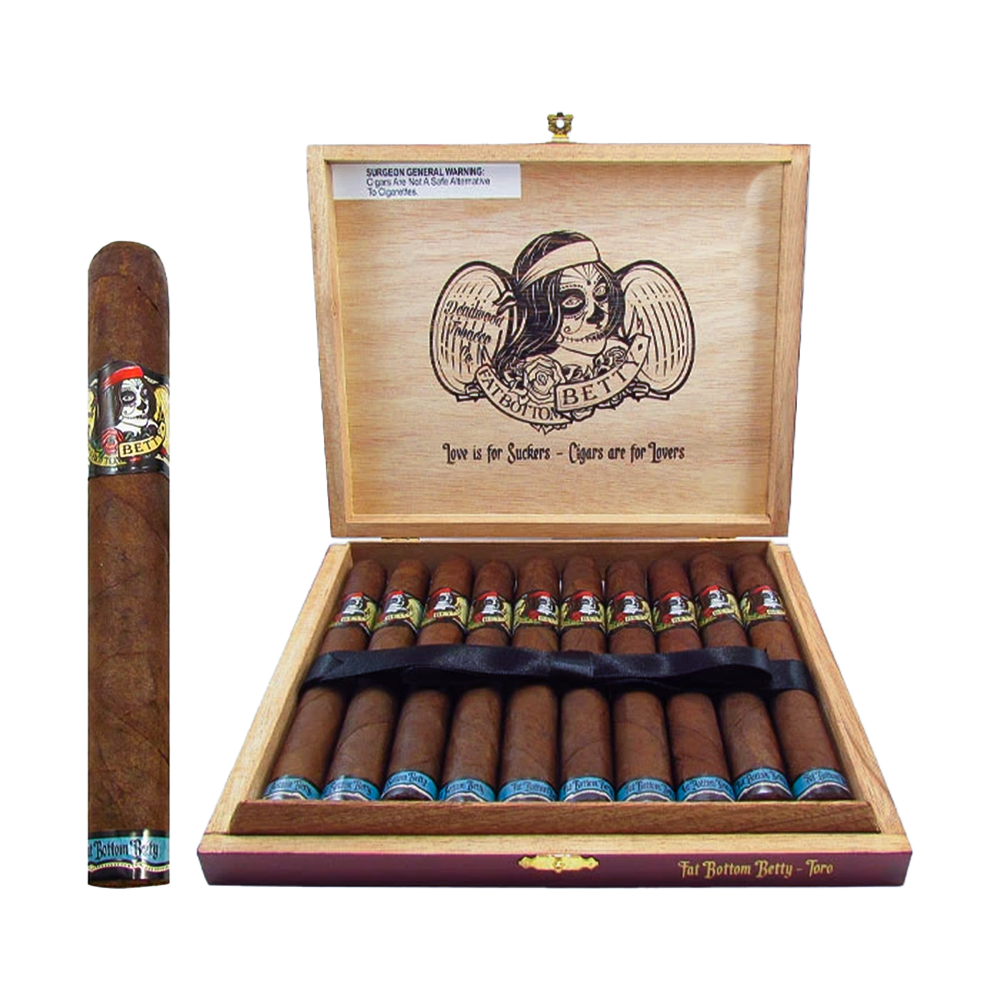 Box of 10 Deadwood Fat Bottom Betty Toro cigars by Drew Estate