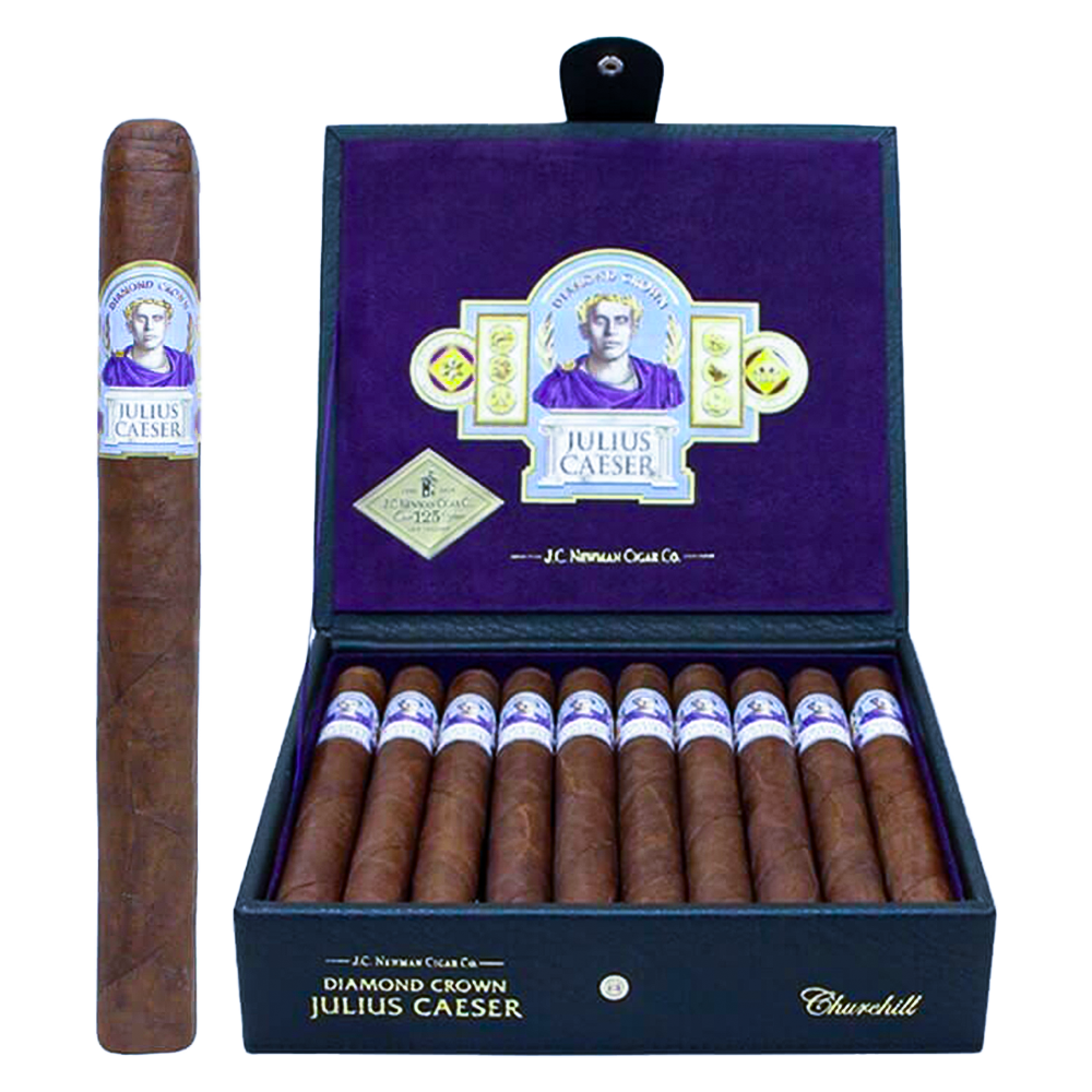 Diamond Crown Julius Caeser Churchill 7¼ × 52 cigar, rated 90 by Cigar Aficionado – Santa Monica Cigars