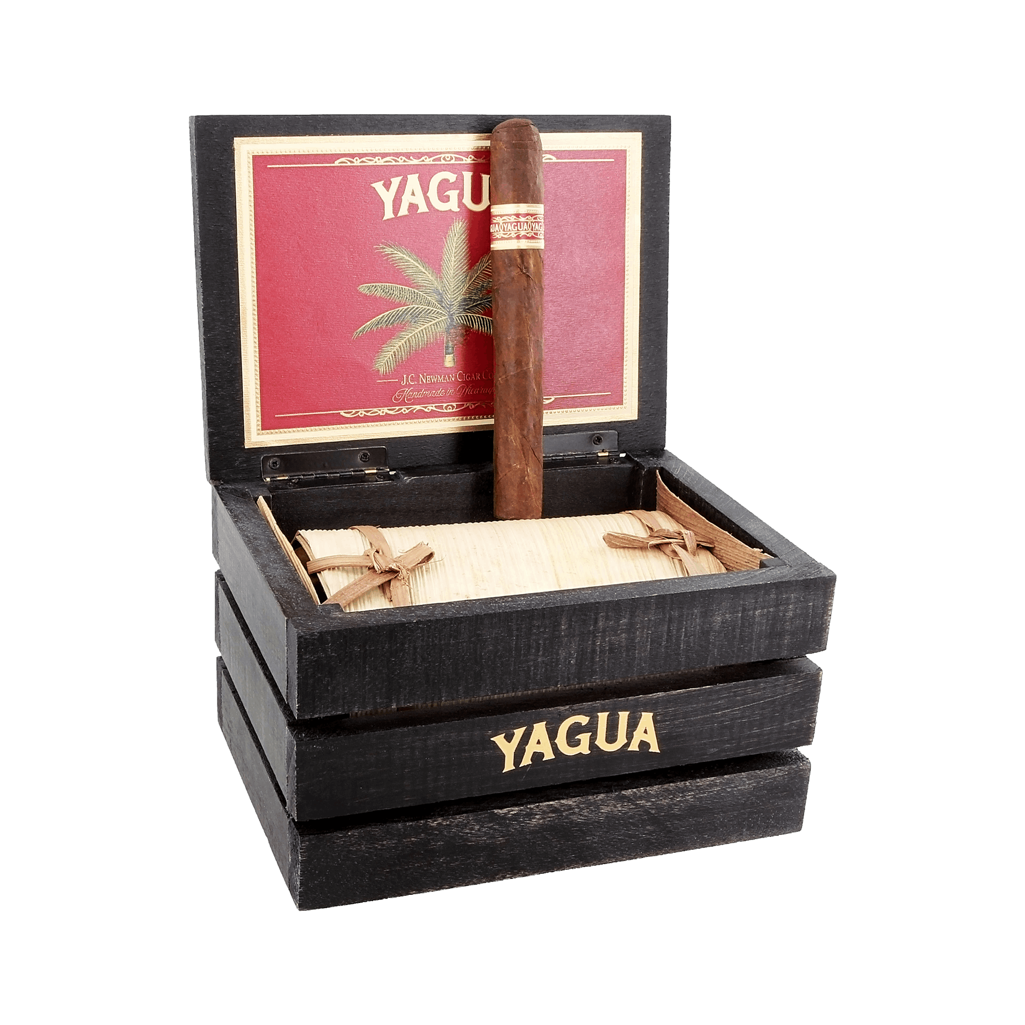 JC Newman Yagua Toro hand-tied cigar with palm bark technique
