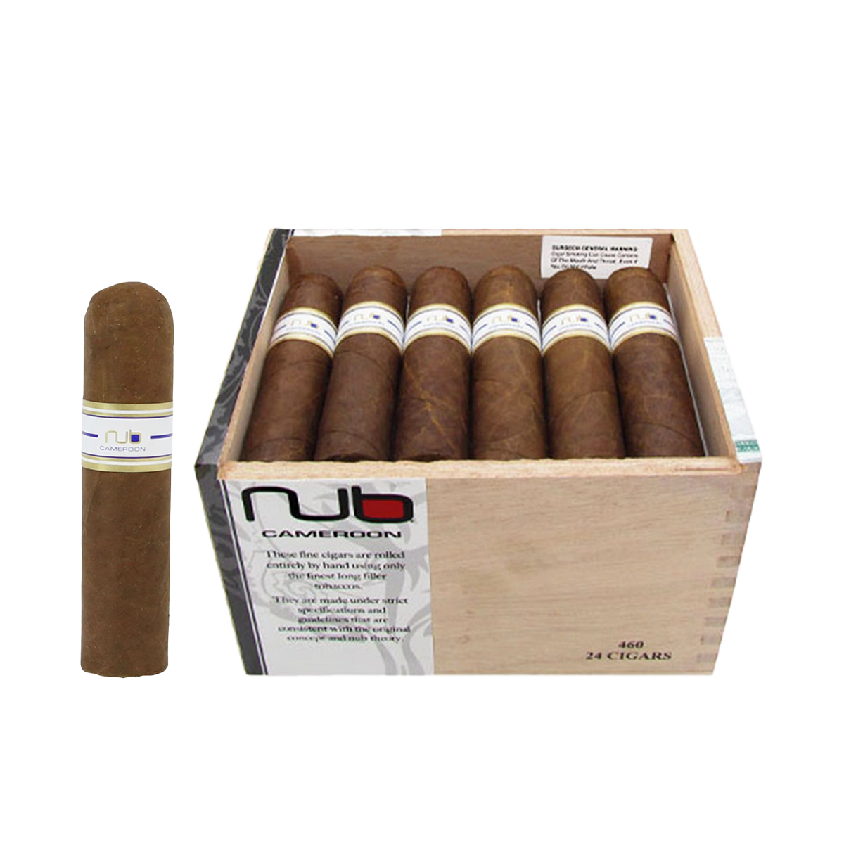 Nub Cameroon 460 by Oliva short cigar with African Cameroon wrapper