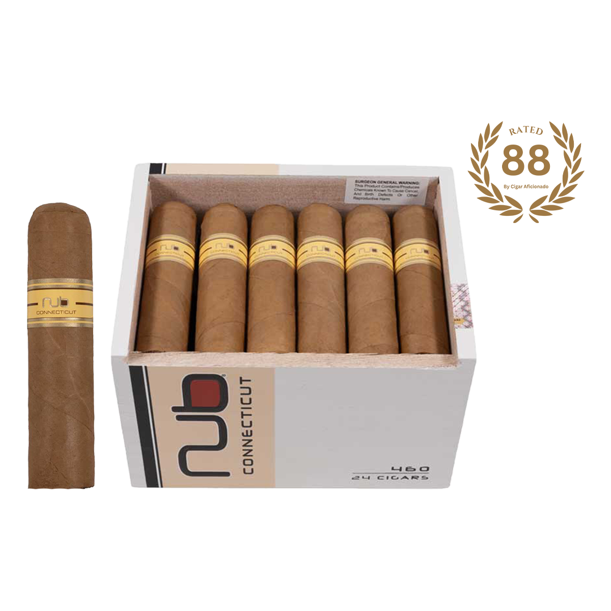 Nub Connecticut 460 by Oliva mild cigar with Connecticut Shade wrapper