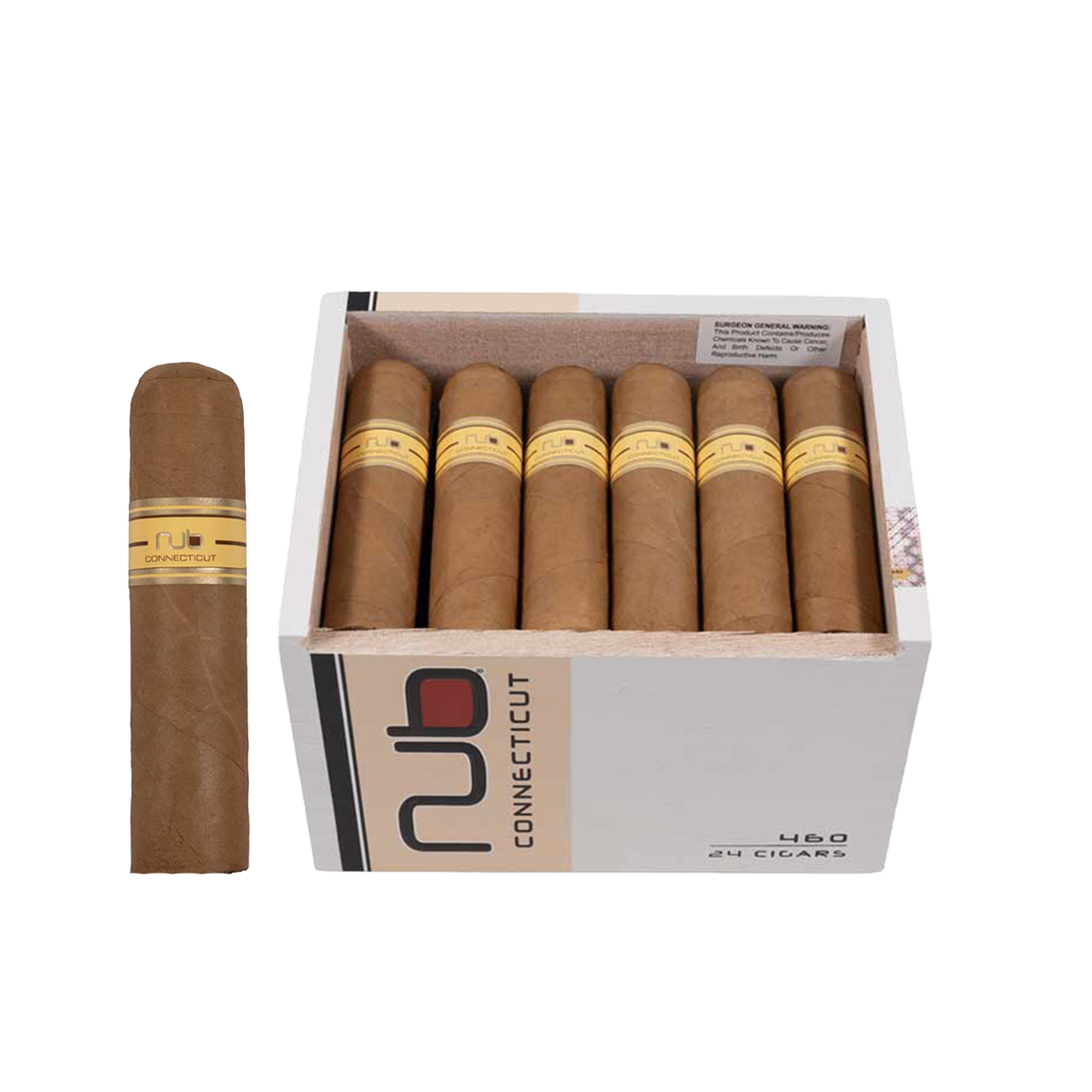 Nub Connecticut 460 by Oliva mild cigar with Connecticut Shade wrapper