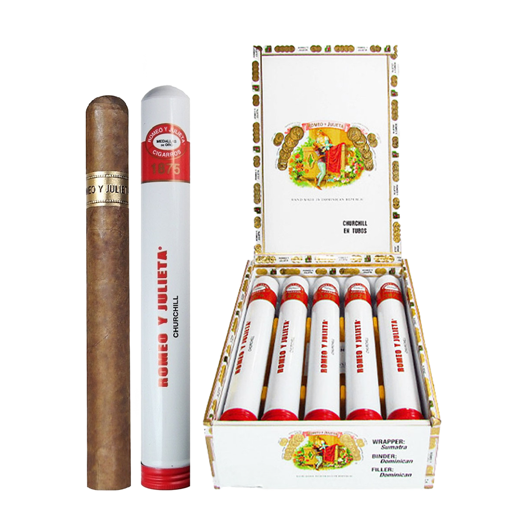 Romeo Y Julieta 1875 Churchill En Tubos