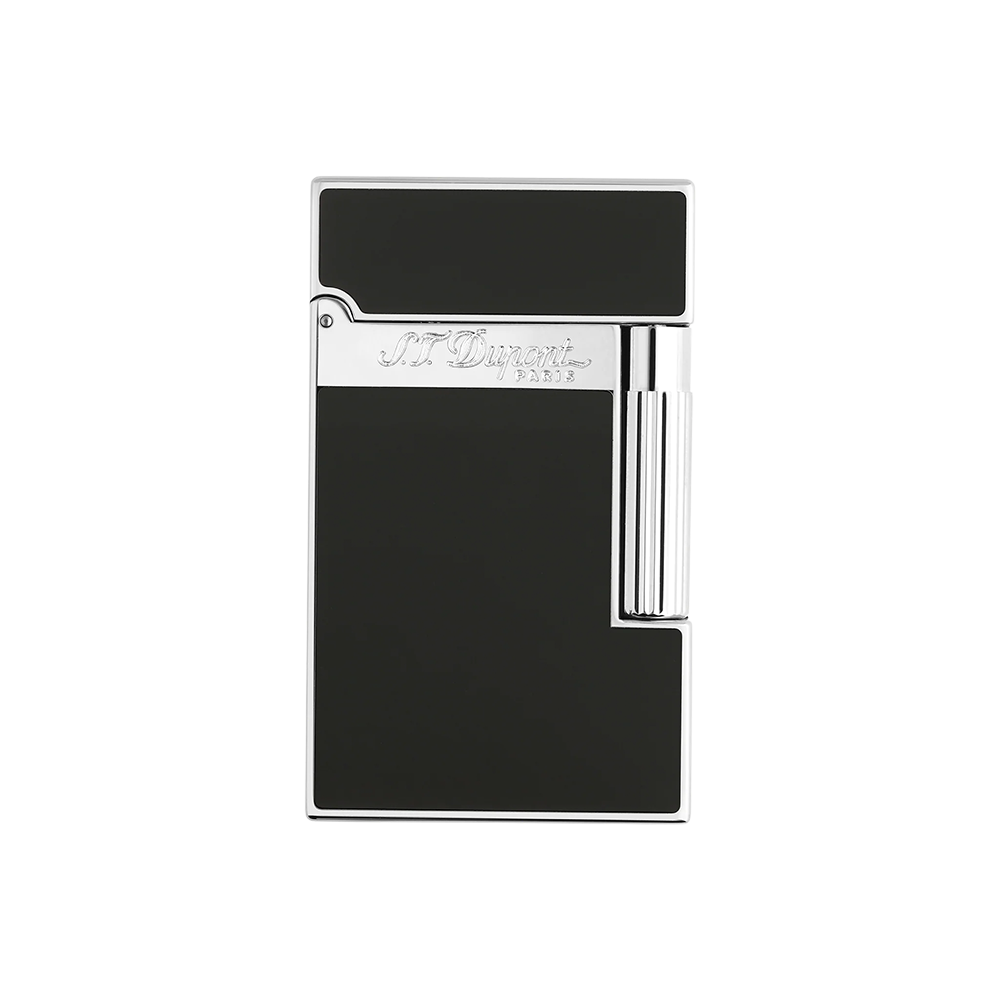 S.T. Dupont Ligne 2 Lacquered Black and Silver Luxury Cigar Lighter