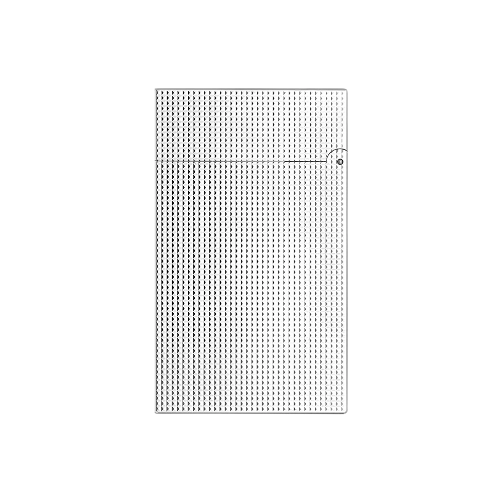 S.T. Dupont Ligne 2 MicroDiamond Head Silver Luxury Cigar Lighter