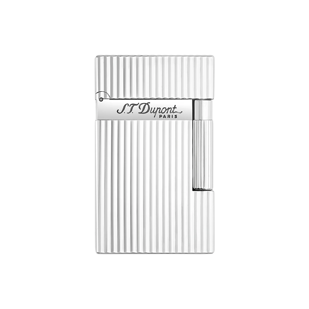 S.T. Dupont Ligne 2 Vertical Lines Silver Luxury Cigar Lighter