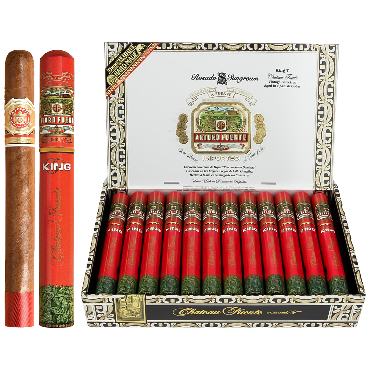 Arturo Fuente Rosado Sun Grown King T Tubes