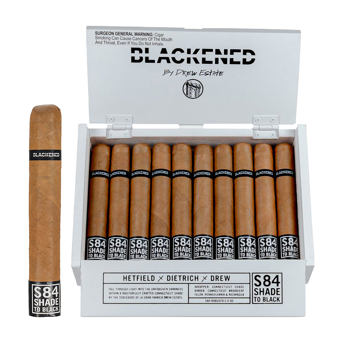 Blackened S84 Shade to Black Robusto