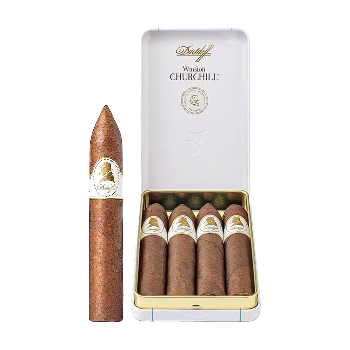 Davidoff Winston Churchill Belicoso Tin