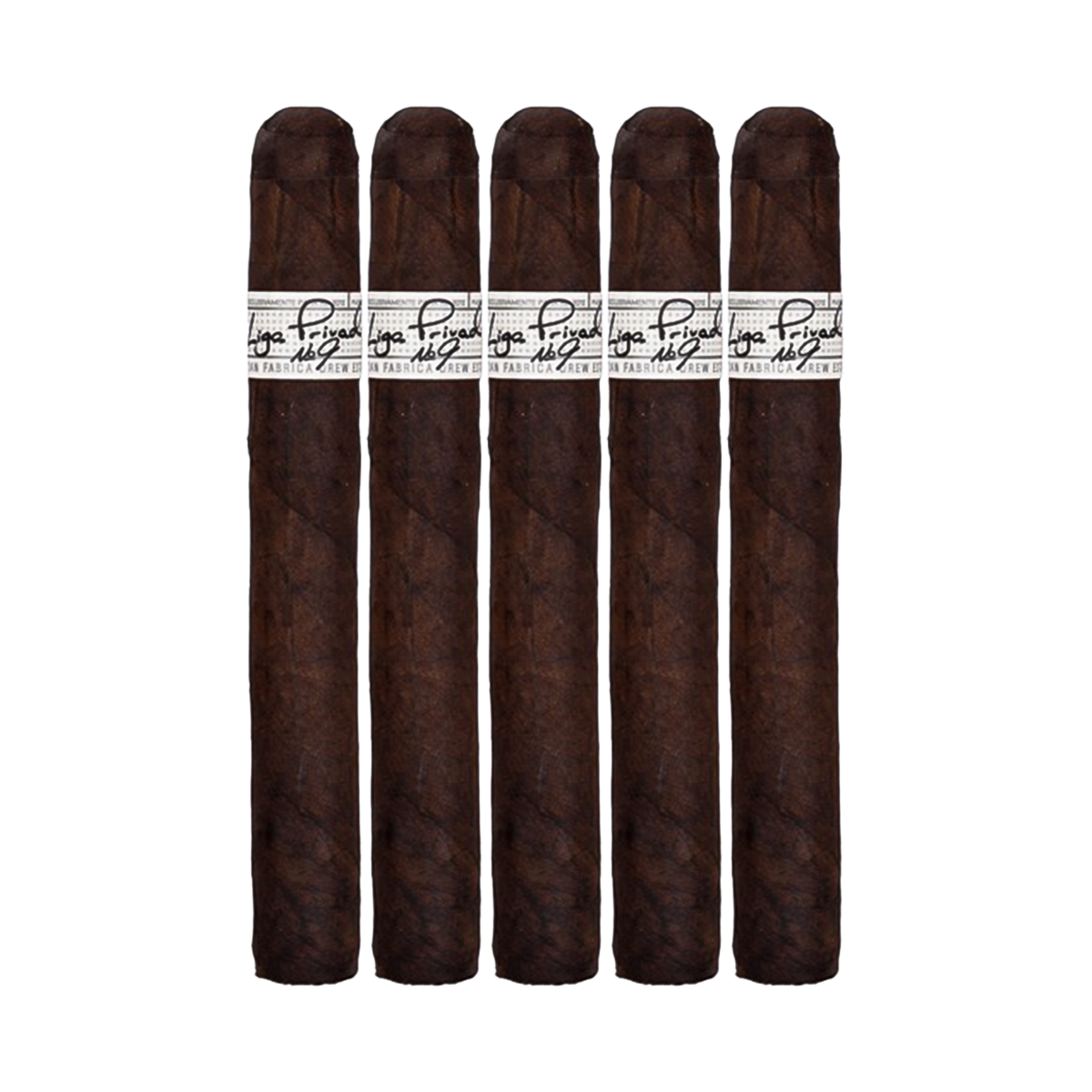Liga Privada No. 9 Corona Doble full-bodied premium cigar displayed in Santa Monica Cigars humidor with dark wrapper and firm ash