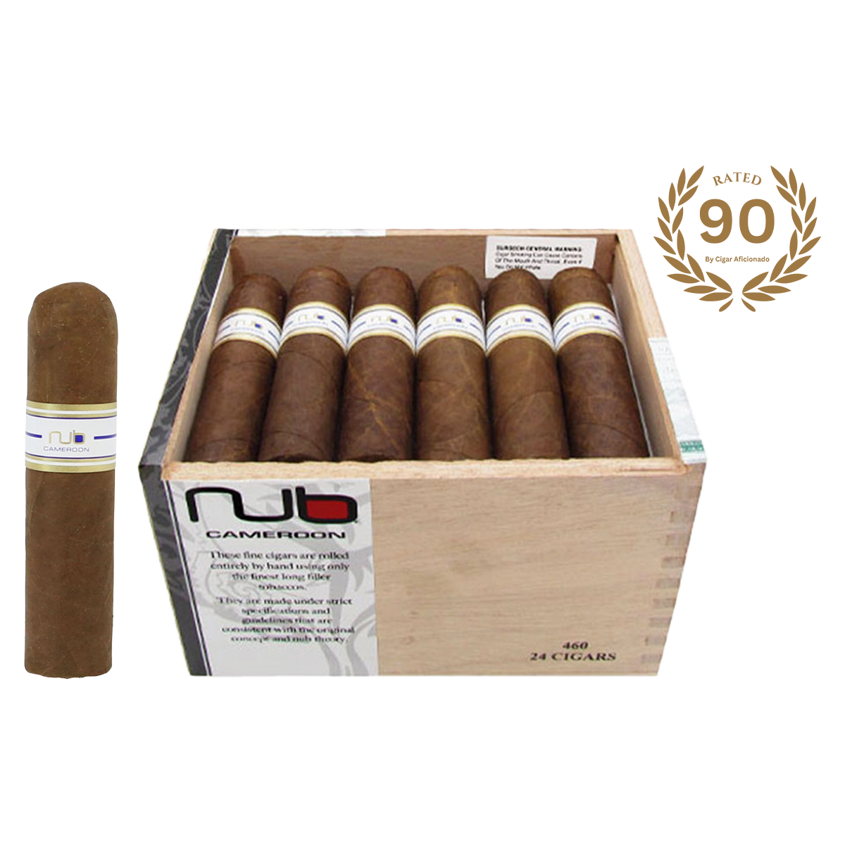 Nub Cameroon 460 by Oliva short cigar with African Cameroon wrapper