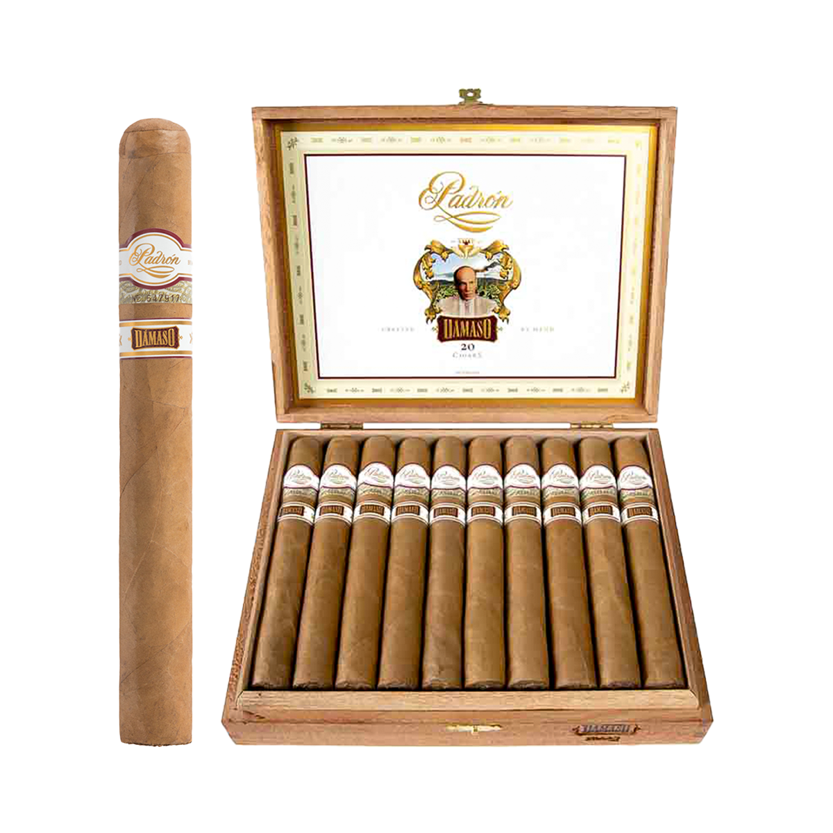 Padron_Damaso_No.17_Churchill_cigar_with_Ecuadorian_Connecticut_wrapper