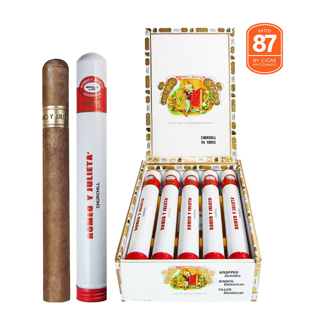 Romeo Y Julieta 1875 Churchill En Tubos
