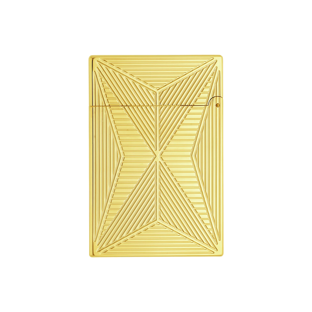 S.T. Dupont Ligne 2 Small Fire X Yellow Gold Luxury Cigar Lighter with Premium French Craftsmanship
