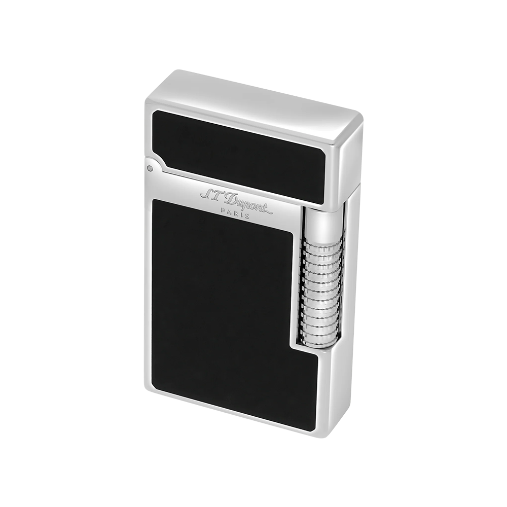 S.T. Dupont Le Grand Cling Black Palladium Luxury Cigar Lighter with Dual Flame Ignition and Premium French Craftsmanship