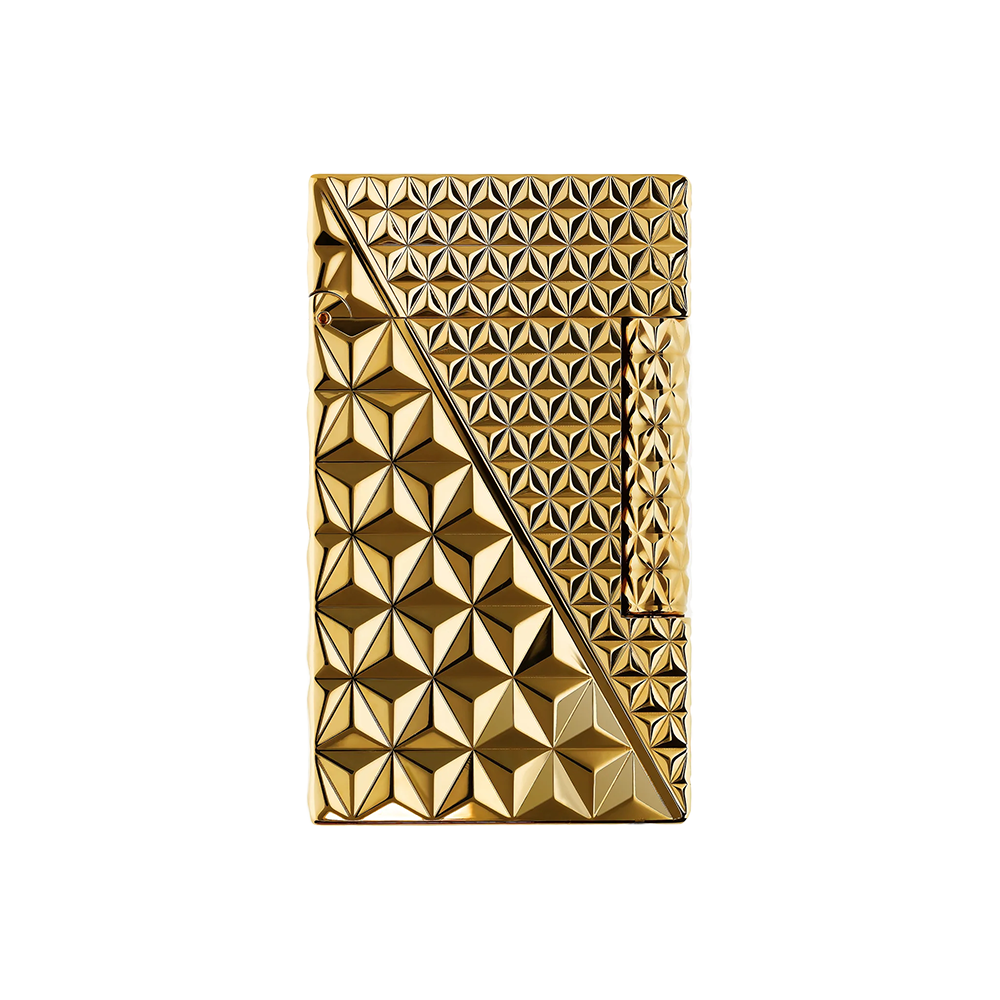 S.T. Dupont Ligne 2 Double Fire X Gold Plated Luxury Cigar Lighter