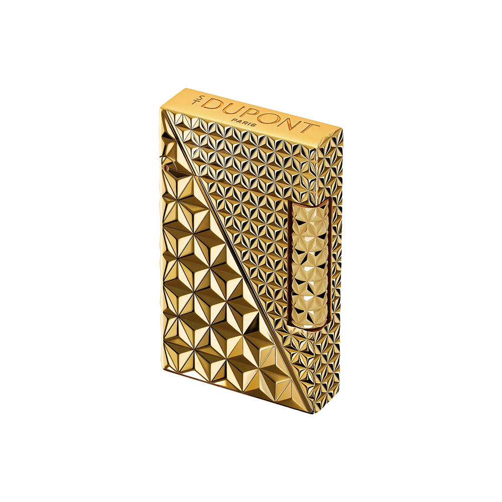 S.T. Dupont Ligne 2 Double Fire X Gold Plated Luxury Cigar Lighter