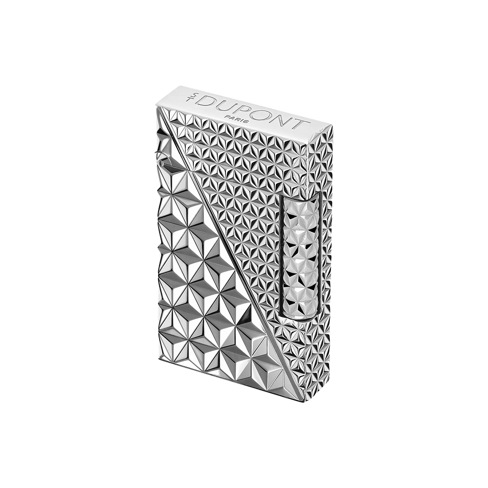 S.T. Dupont Ligne 2 Double Fire X Silver Plated Luxury Cigar Lighter