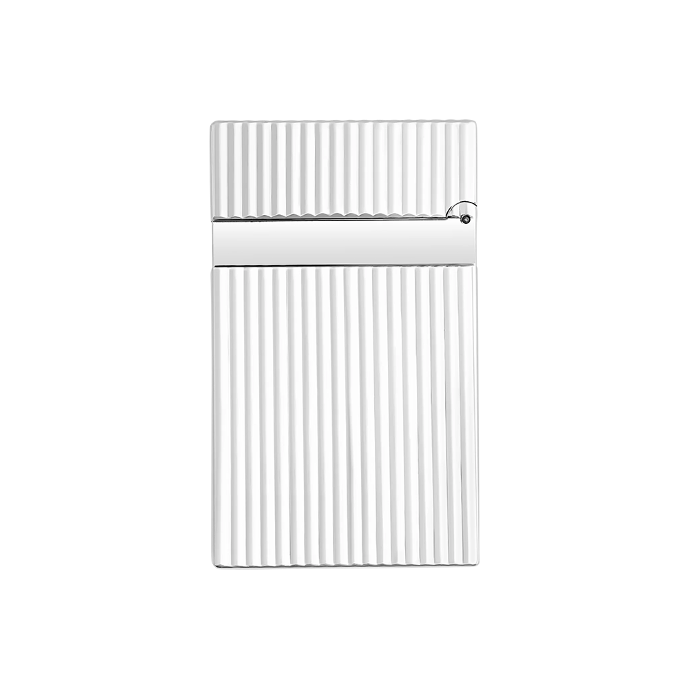 S.T. Dupont Ligne 2 Vertical Lines Silver Luxury Cigar Lighter