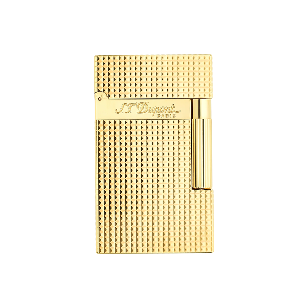 S.T. Dupont Ligne 2 Gold Plated Diamond Head Luxury Cigar Lighter