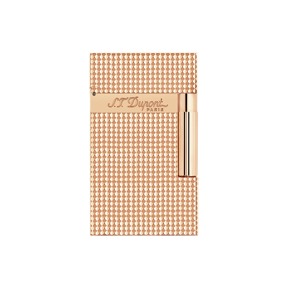S.T. Dupont Ligne 2 Rose Gold Diamond Head Luxury Cigar Lighter