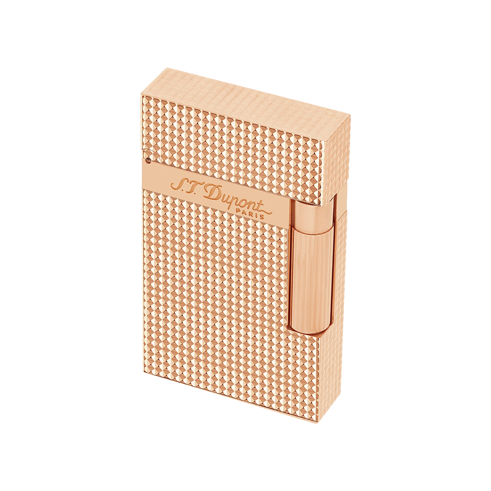 S.T. Dupont Ligne 2 Rose Gold Diamond Head Luxury Cigar Lighter