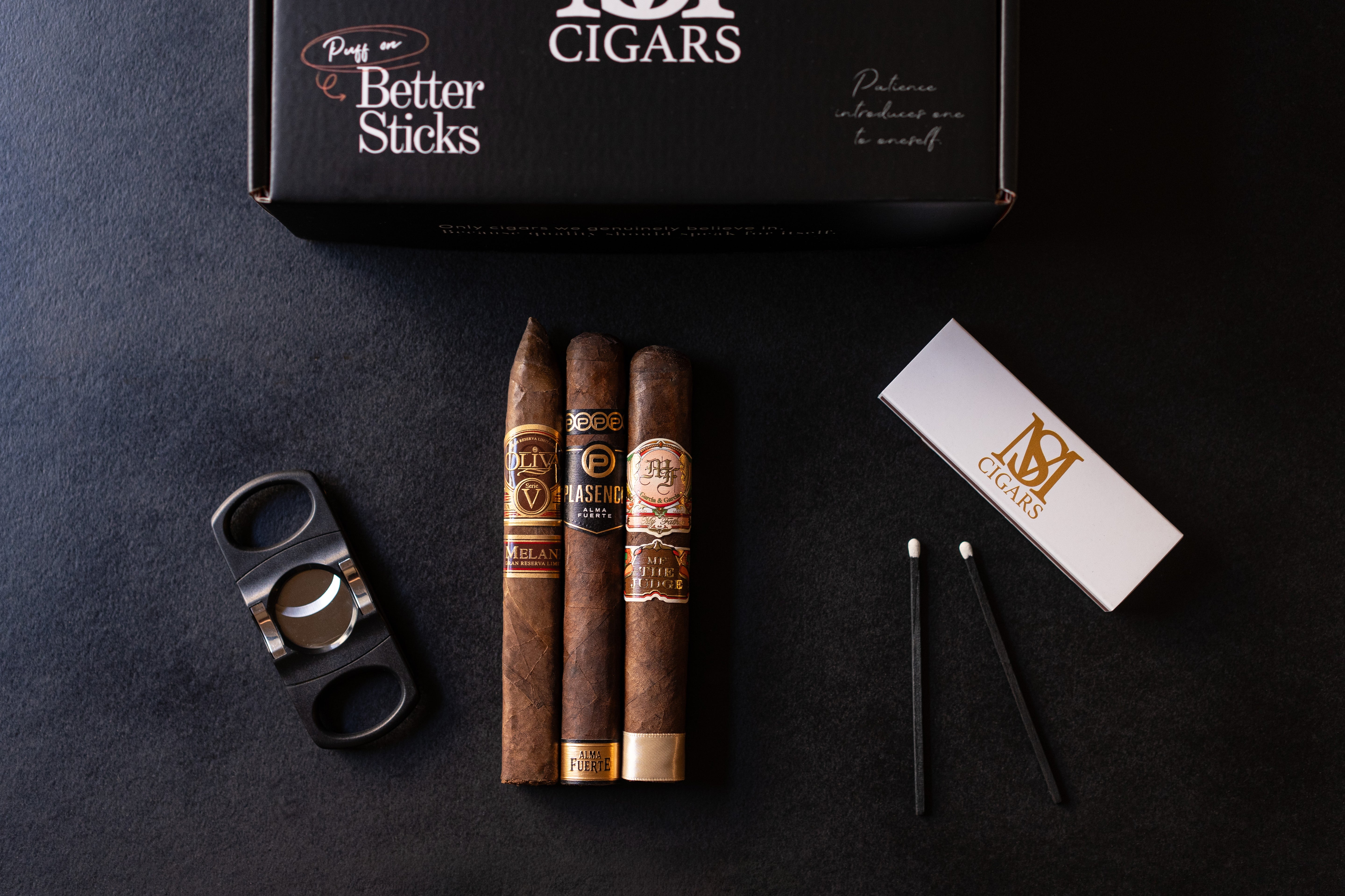 Premium cigar subscription box with handpicked cigars